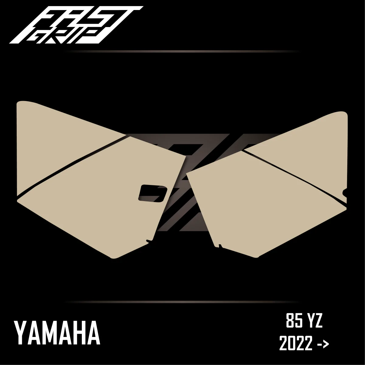 Kit protection plaques latérales Yamaha YZ GRIP Transparent Expériences Mémorables Extérieur