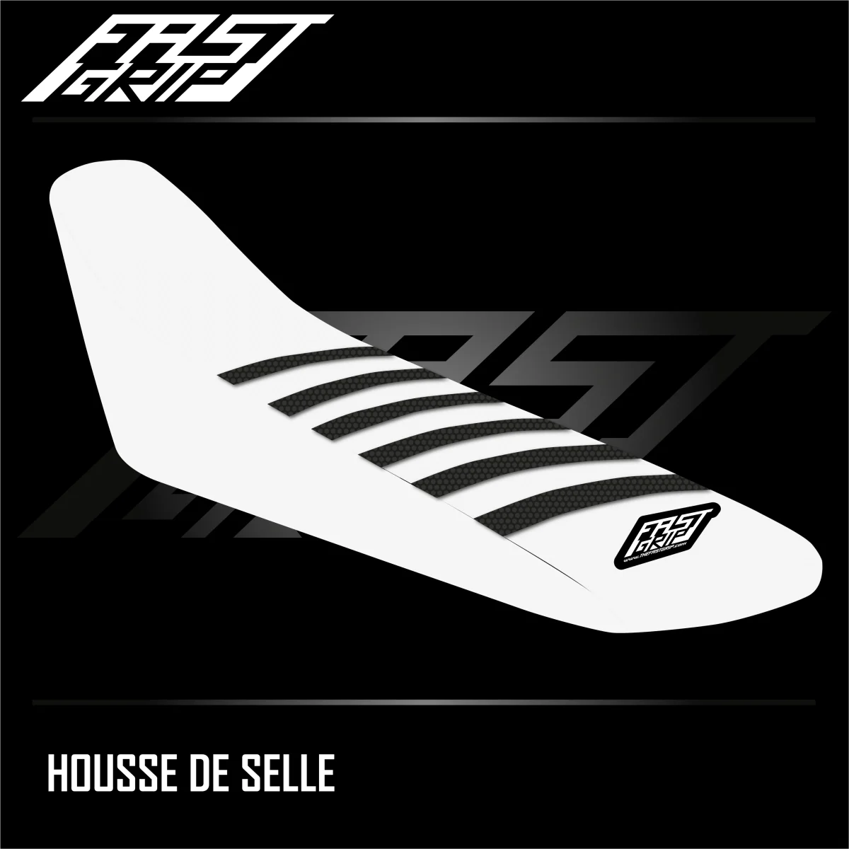Housse de selle Honda 250 CRF 2018 -> 2021 / 450 CRF 2017 -> 2020 Blanche | Noire - Tout pour Créer des Expériences Mémorables en Extérieur - {'count': 1, 'name': 'Souple'}