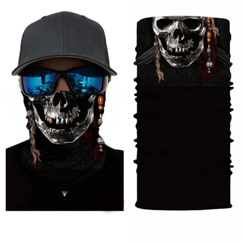 Tour de cou moto tête de mort pirate - ​Drones Professionnels & Grand Public | Boutique Française​ - {'count': 6, 'name': 'Tête'}