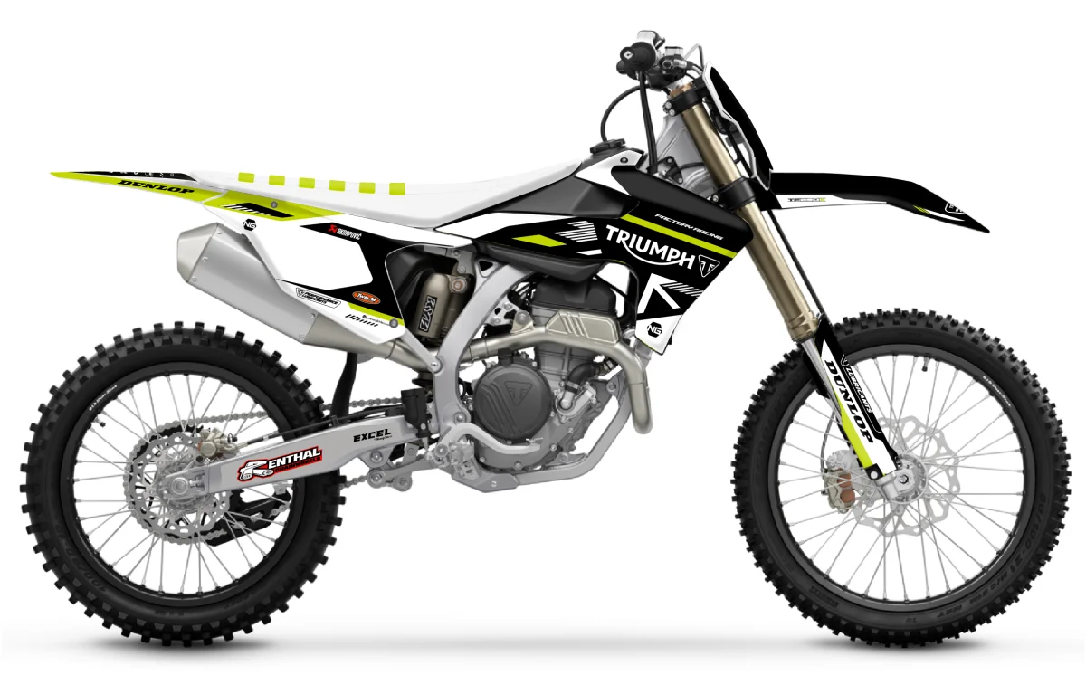 Kit déco NG Triumph 250 TF 2024 -> 2026 | 450 TF 2025 -> 2026 RACE Séries - Tout pour Créer des Expériences TRIUMPH Mémorables en Extérieur