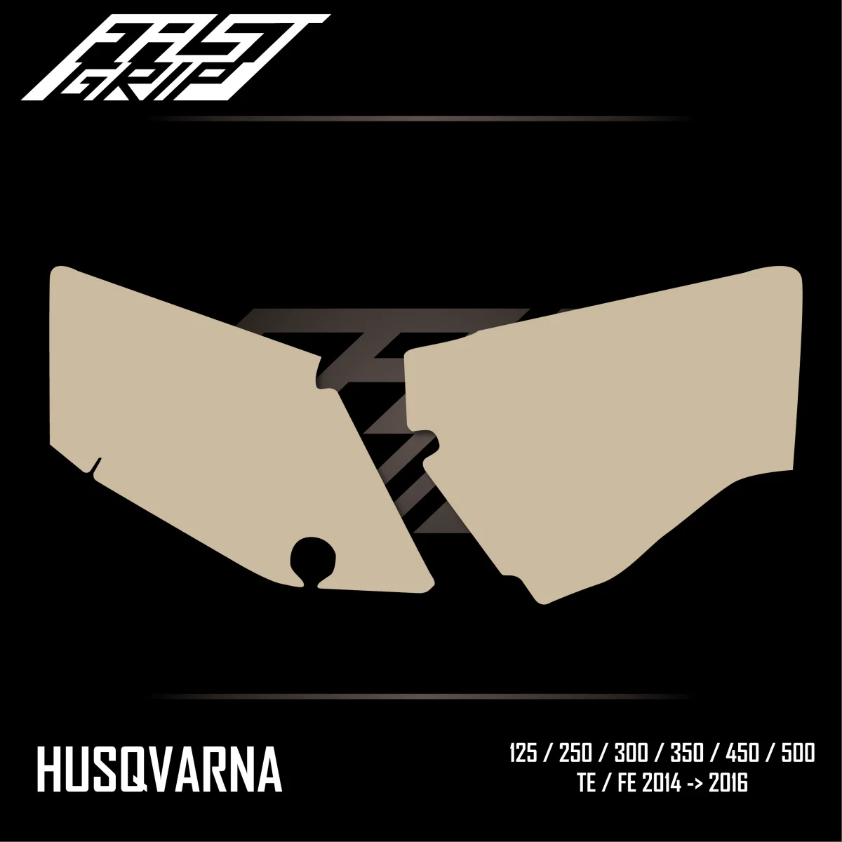 Kit protection plaques latérales Husqvarna 250 450 FE -> FULL GRIP Transparent Expériences Mémorables Extérieur