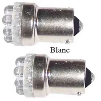 Lot de 2 ampoules 9 leds BA15S ou T18-01en 12 ou 24 V couleur au choix - Accessoires Outdoor pour Plus de Liberté de Mouvement - {'count': 1, 'name': '9W'}