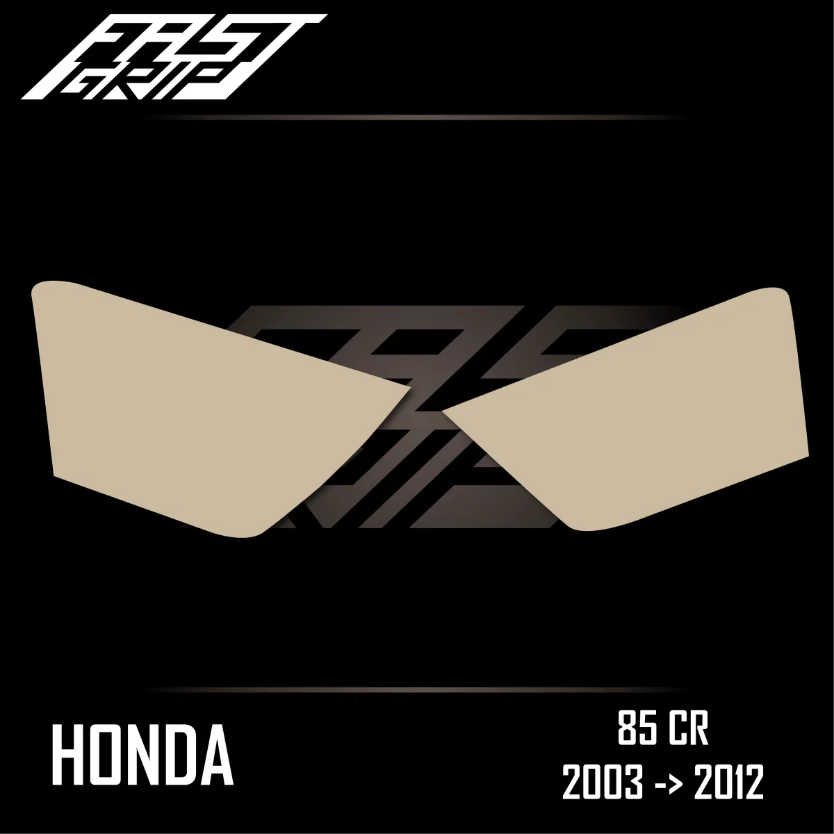 Kit autocollant protection plaques latérales Honda 85 CR 2003 -> 2012 FULL BRAND GRIP Transparent - Tout pour Créer des Expériences Mémorables en Extérieur