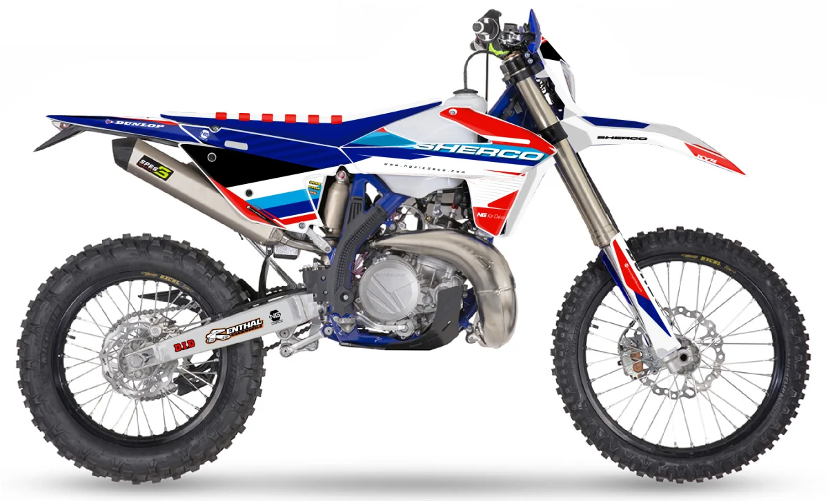 Kit déco NG Sherco 125 / 250 / 300 / 350 / 450 SE / SEF 2025 -> 2026 | PATRIOT Séries - Tout pour Créer des Expériences Mémorables en Extérieur Chauffe-eau instantané fini l'eau froide douche et cuisine LED 5.5kW |  stockinger.com