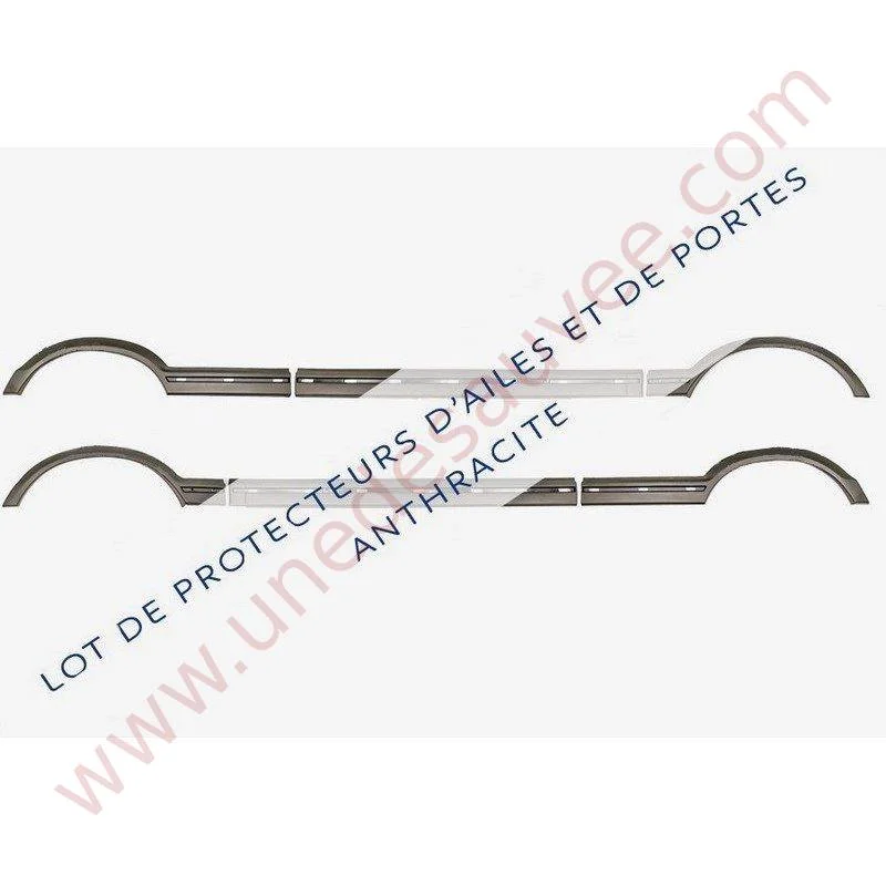 EXTENSION D’ AILE – PORTE – PROTECTEUR GRIS PEUGEOT 205 GTI CTI KIT DE 6 - droite Saldi Straordinari – Offerte Speciali Disponibili Adesso