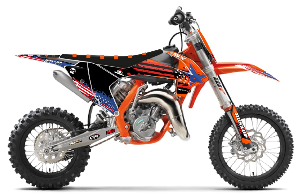 Kit déco NG KTM 65 SX 2016 -> 2023 | USA Series - Tout pour Créer des Expériences Mémorables en Extérieur - {'count': 1, 'name': 'célèbre'}