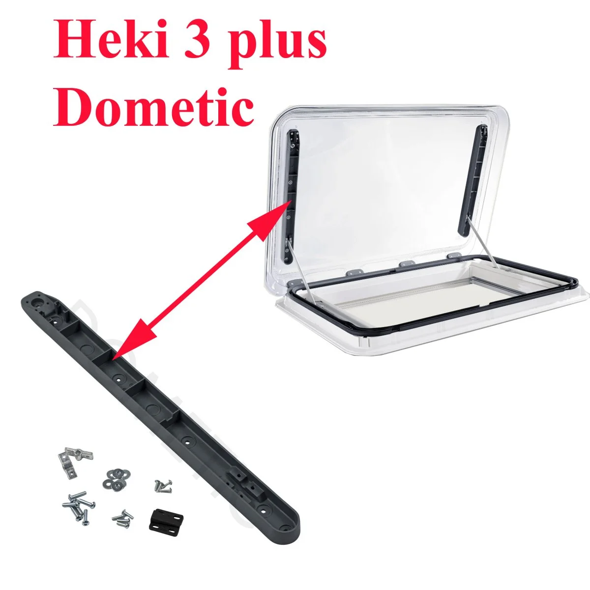 Dometic, Heki raille de fixation des bras du lanterneau heki 3 plus - Accessoires Outdoor pour Plus de Liberté de Mouvement Attache lampe flash - Signalisation Repérage Gilet - BigShip Accastillage -  Accessoires pour bateaux