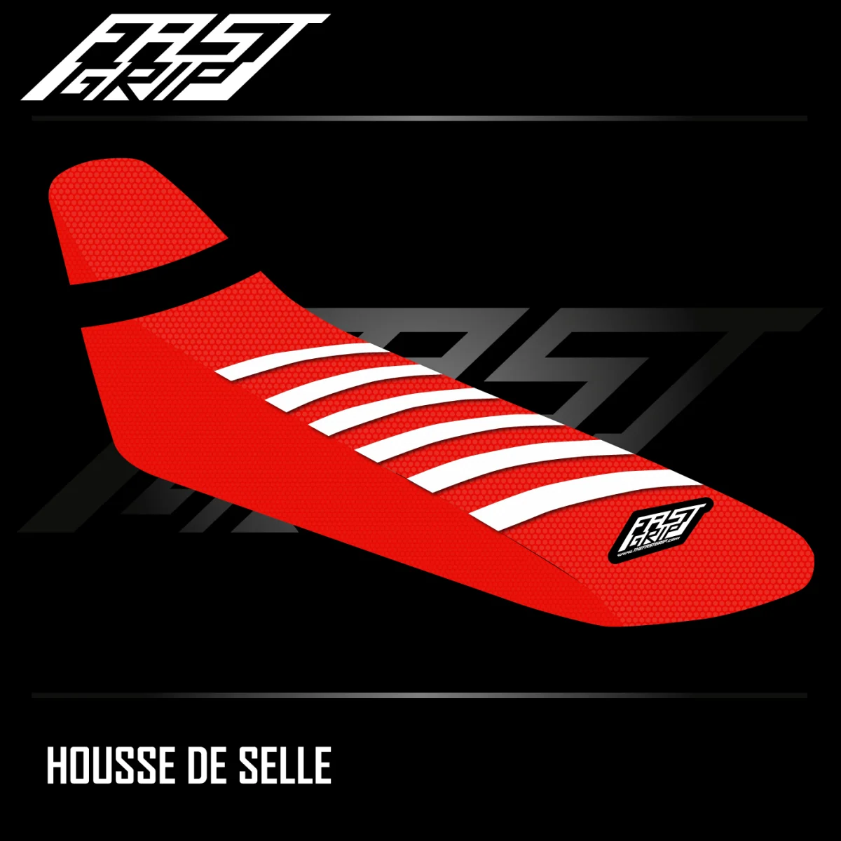 Housse de selle FANTIC 250 XXF 2021 -> 2024 / 450 XXF Racing 2021 -> 2022 Rouge | Blanche - Tout pour Créer des Expériences Mémorables en Extérieur