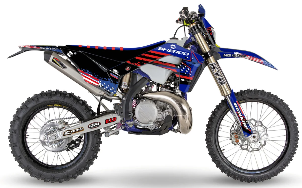 Kit déco NG Sherco 125 / 250 / 300 / 350 / 450 SE / SEF 2024 | USA Séries - Tout pour Créer des Expériences Mémorables en Extérieur - Eau potable