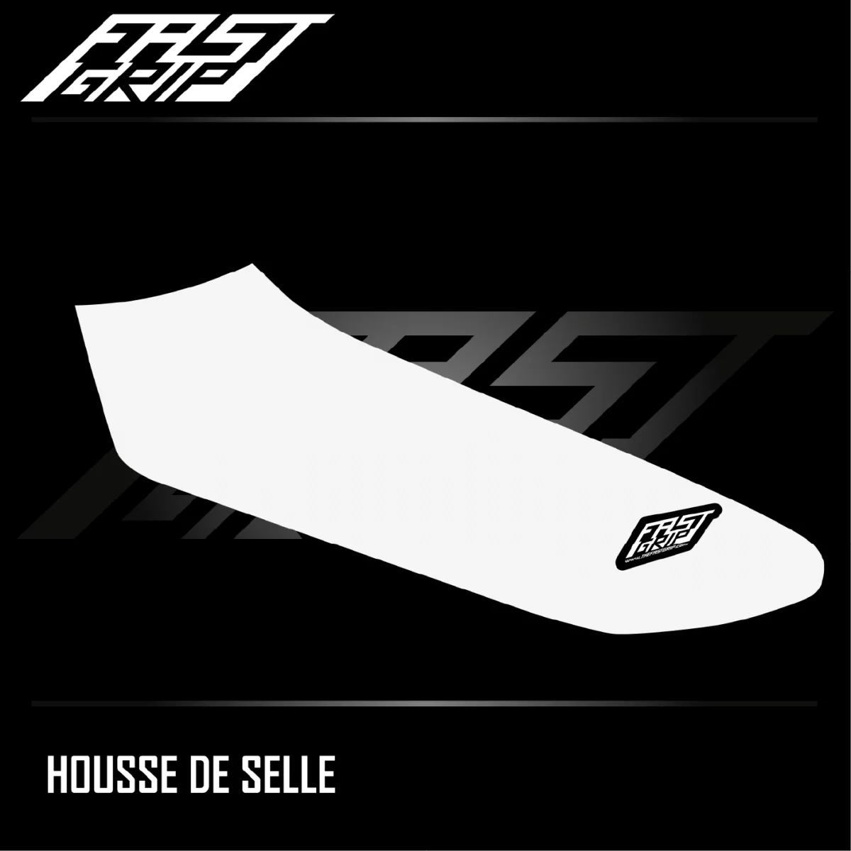 Housse de selle monobloc Yamaha 250 WRF 2020 -> 2024 / 450 WRF 2020 -> 2023 Blanche - Tout pour Créer des Expériences Mémorables en Extérieur Housse de selle Full Traction WRF avec Pochette Enduro - BUD - FX MOTORS
