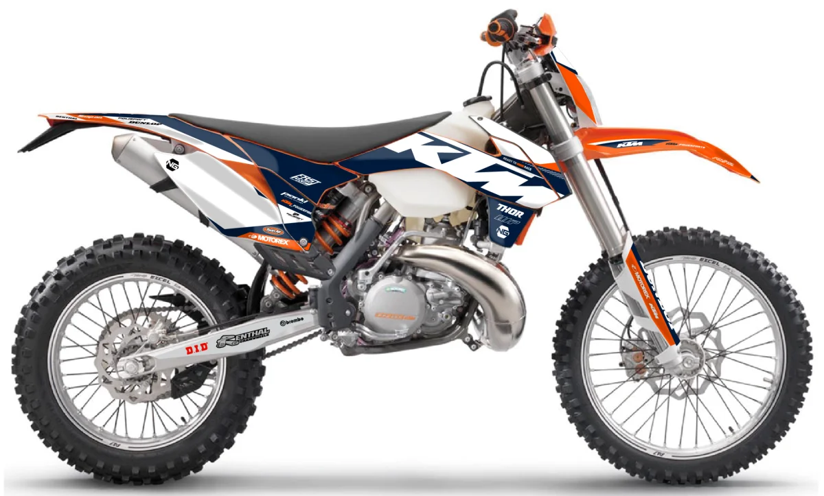 Kit déco NG KTM 125 / 250 / 300 / 350 / 450 / 500 EXC / EXCF / TPI 2014 -> 2016 | WILLOW Séries - Tout pour Créer des Expériences Mémorables en Extérieur KTM EXC-F 450 supermoto at sunset