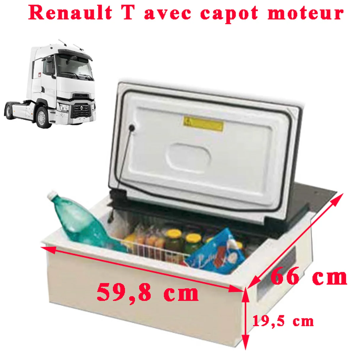 Réfrigérateur du Renault T avec tunnel moteur par IndelB – EN STOCK – délais 48h colissimo - Accessoires Outdoor pour Plus de Liberté de Mouvement Réfrigérateur à compresseur Cruise 42 Indel B 42 L