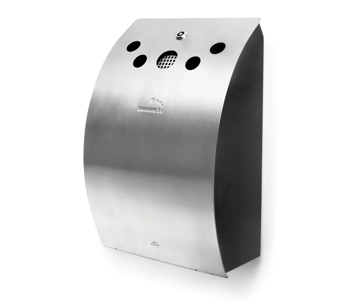 LACOR Cendrier mural Inox 63341 - Accessoires Électroménagers en Promotion : Tout pour Votre Maison à Moins Cher ! Bol Incliné Nord - Ø 140 mm - Lacor | FourniResto