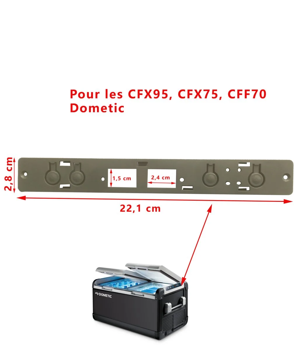Support avec touches se trouvant dessus la platine de commande pour CFX95, CFX75, CFF70 par Dometic - Accessoires Outdoor pour Plus de Liberté de Mouvement Support pour Tourne-Disque, Meuble Platine Vinyle avec Station de Charge, 3  Compartiments, 2 Tiroirs Tissu Amovibles, Étagère Ajustable