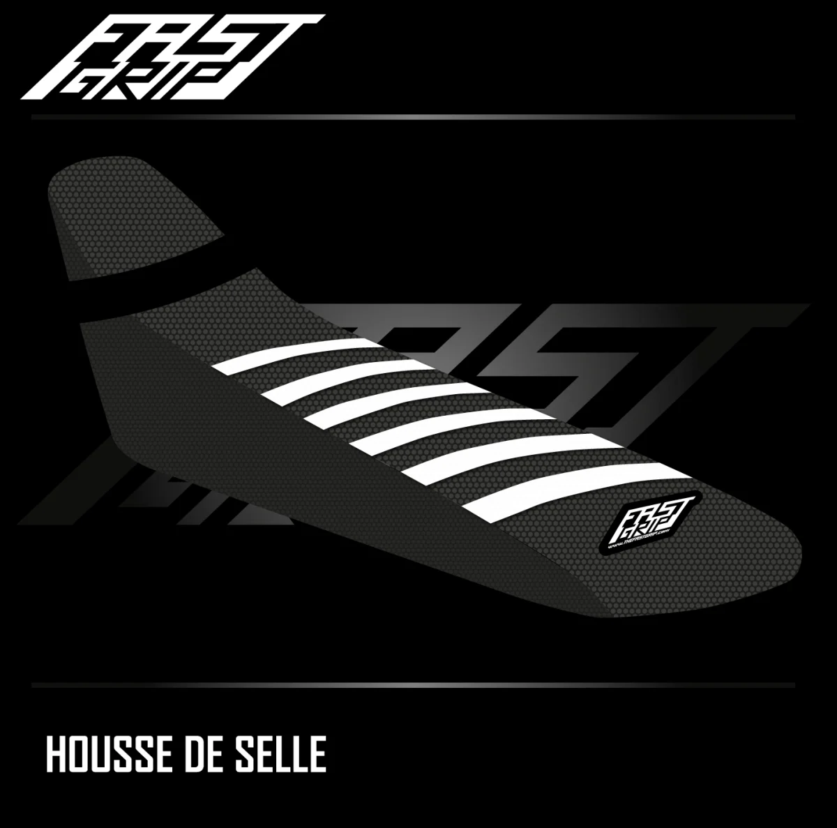 Housse de selle Fantic 250 / 450 XEF 2021 -> 2026 / 310 XEF 2025 -> 2026 Noire | Blanche - Tout pour Créer des Expériences Mémorables en Extérieur - {'count': 1, 'name': 'PERSONNALISABLE'}