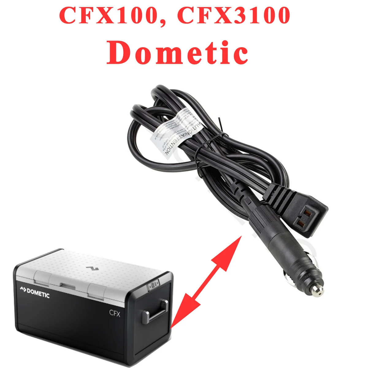 Dometic, câble allume-cigare 12V et 24V pour les glacieres CFX100W, CFX3100, CFX395DZ, CFX5, CFX575DZ, CFX595DZ, CFX75DZW, CFX95, CFX95DZW - Accessoires Outdoor pour Plus de Liberté de Mouvement - dometic câble allume - cigare 24v glaciere liberté mouvement