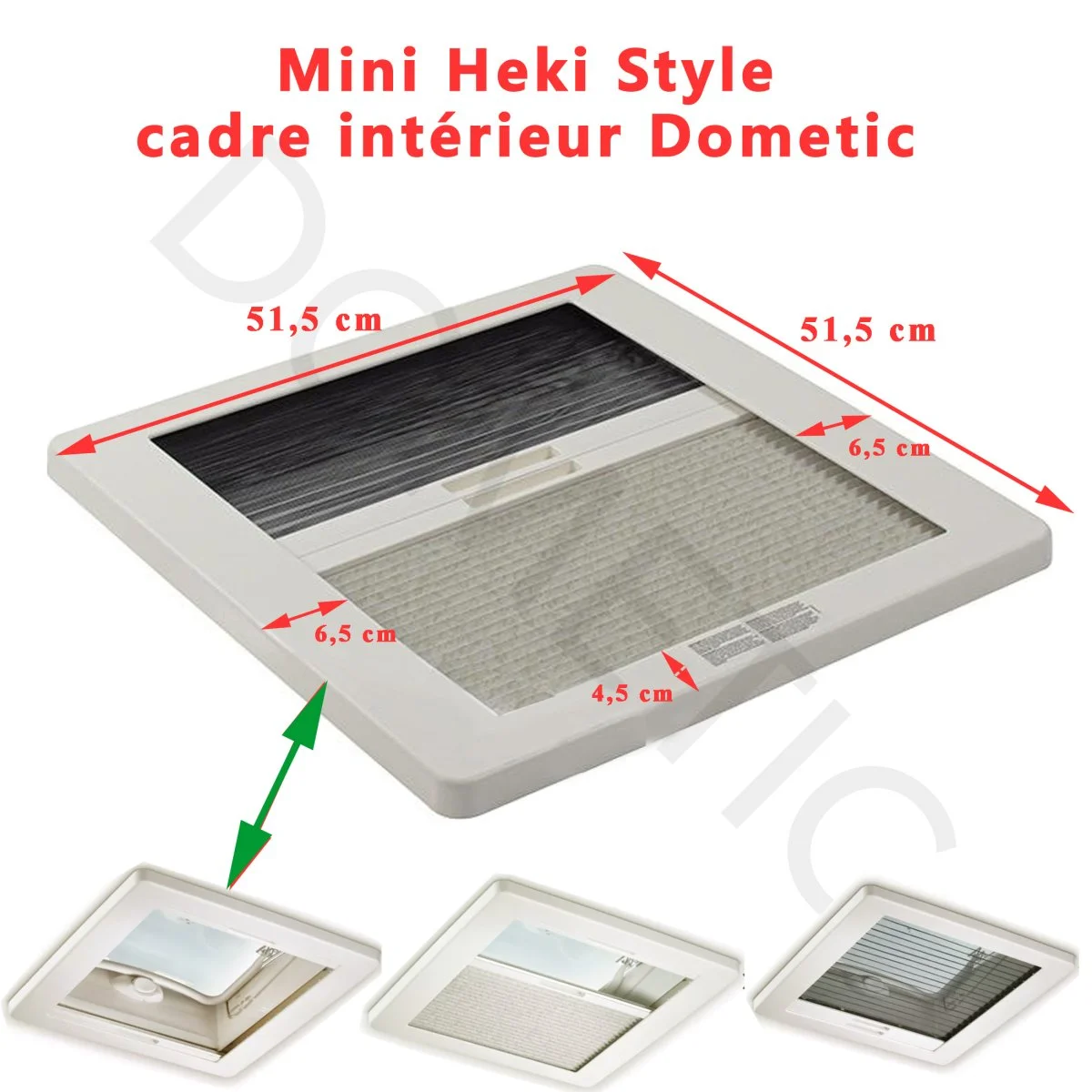 Cadre intérieur Mini Heki-Style, avec occultant et moustiquaire par porte Dometic - Accessoires Outdoor pour Plus de Liberté de Mouvement
